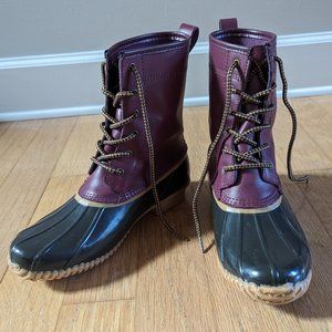 Land's End Genuine Leather Duck Boot Women's 8